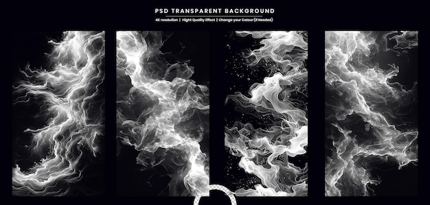 PSD fog or smoke isolated transparent special effect