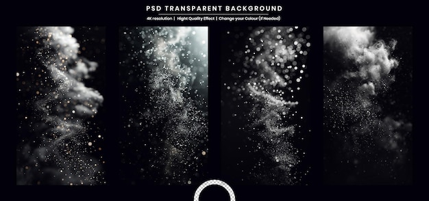 PSD fog or smoke isolated transparent special effect