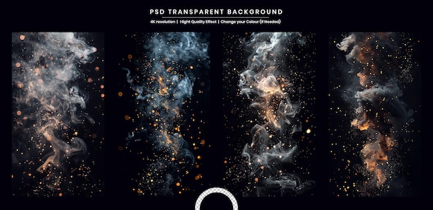 PSD fog or smoke isolated transparent special effect