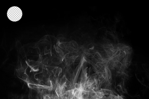 Fog or smoke isolated transparent