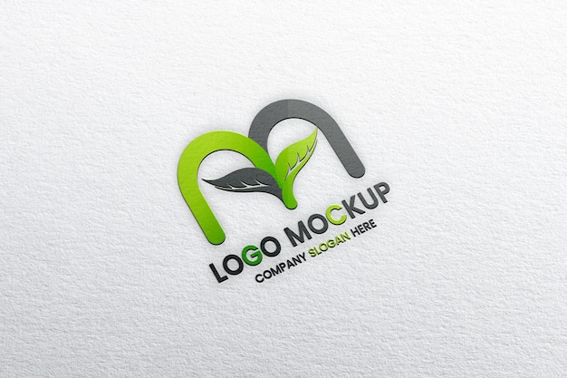 foil stamping logo mockup