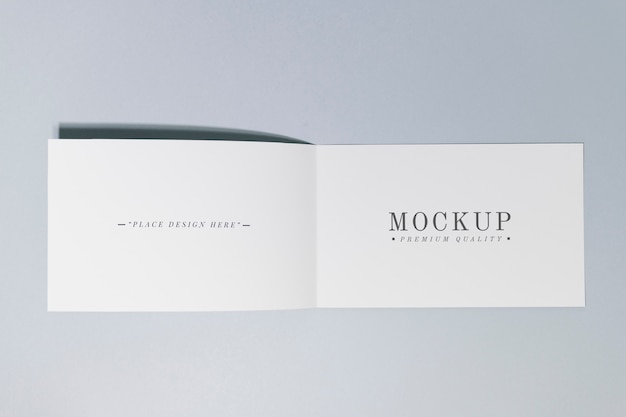 Foldable card or brochure mockup