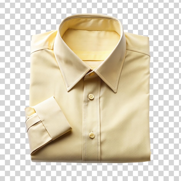 PSD folded shirt isolated on transparent background