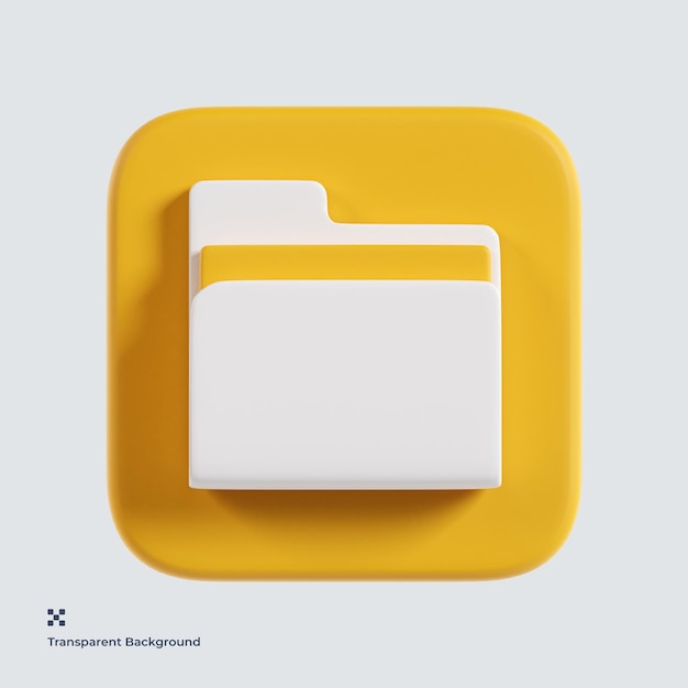 Folder 3d icon illustration