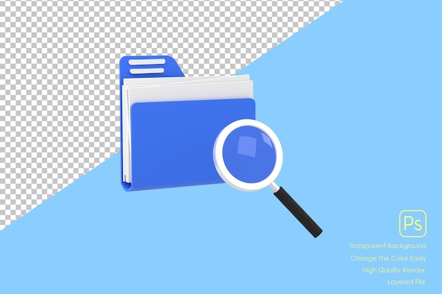 Folder icon and magnifying glass Open folder icon Folder with documents