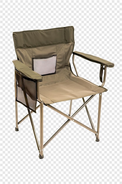 PSD a folding chair with a cover that says lounge on it