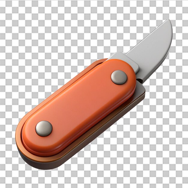 PSD folding knife 3d icon illustrations