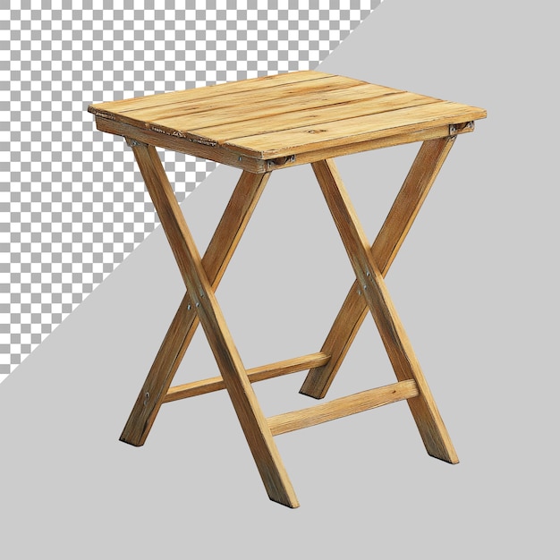 Folding table on Transparent background