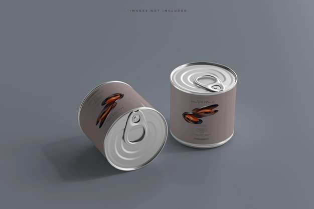 Food Can Mockup