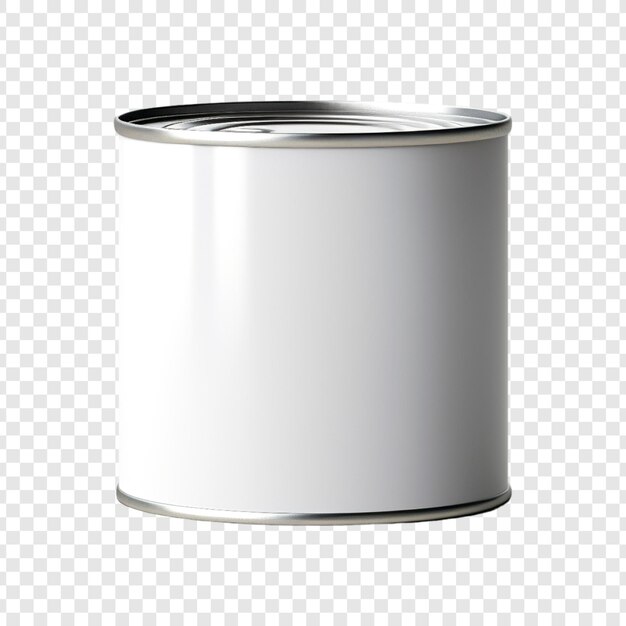 Food Can with Lid on transparent background