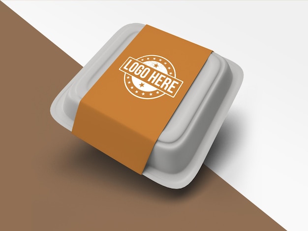 food container mockup Food box packaging mockup Plastic food container mockup