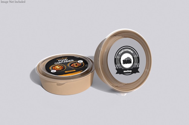 Food container mockup