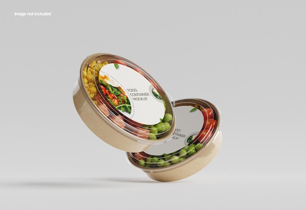 PSD food container mockup