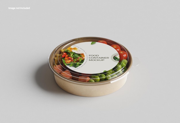 PSD food container mockup