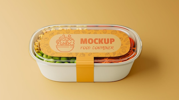 food container mockup