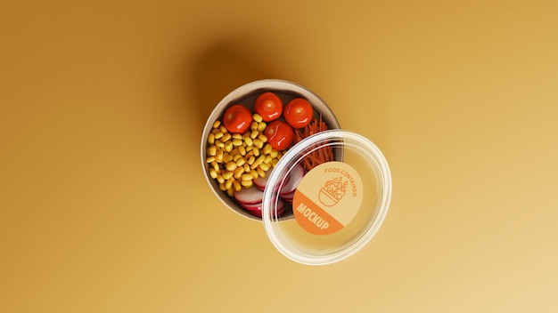 food container mockup