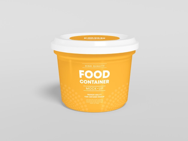 Food Container Packaging  Mockup