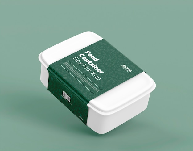 PSD food container takeaway mockup