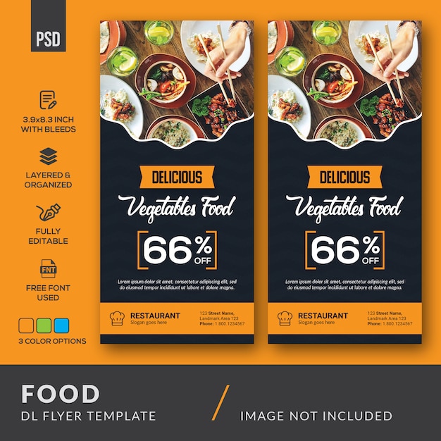 Food DL Flyer Template