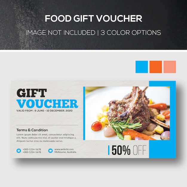 PSD food gift voucher