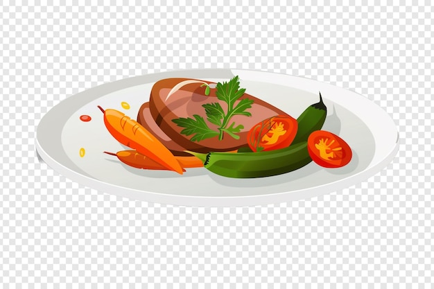 PSD food isolated on transparent background