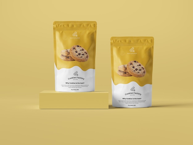 PSD food packaging mocku