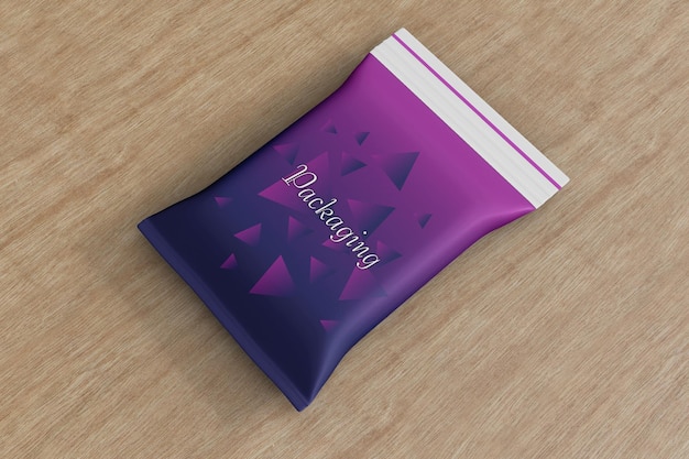 Food packaging mockup