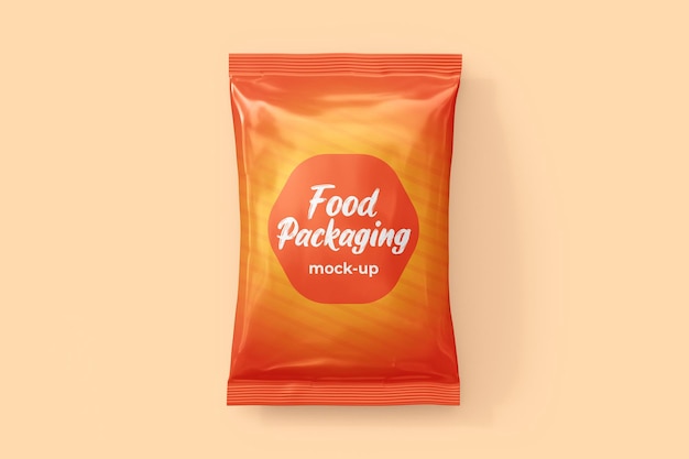 Food packaging mockup