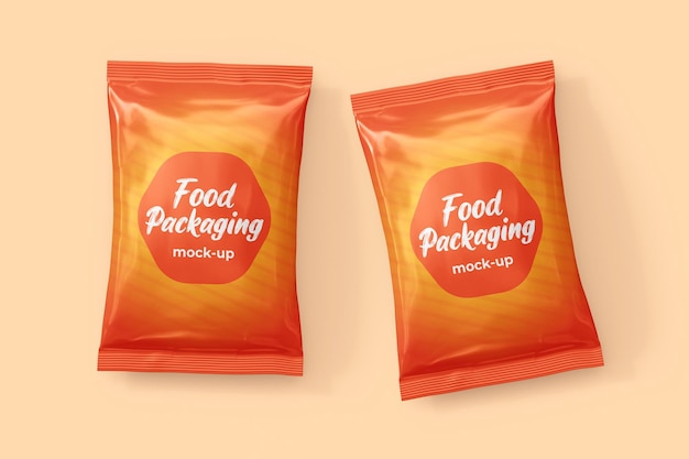 Food packaging mockup