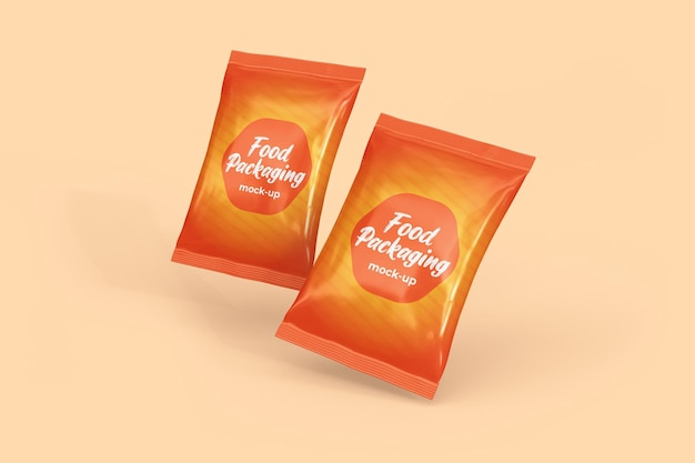 Food packaging mockup