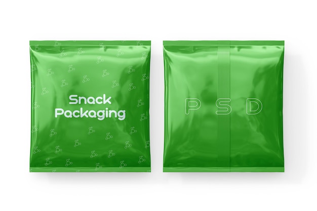 Food packaging mockup