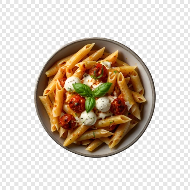 PSD food plate isolated on transparent background