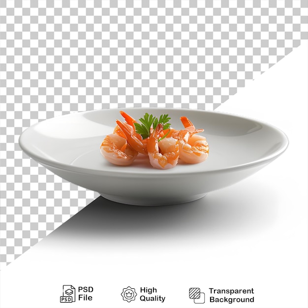 PSD a food plate with transparent background