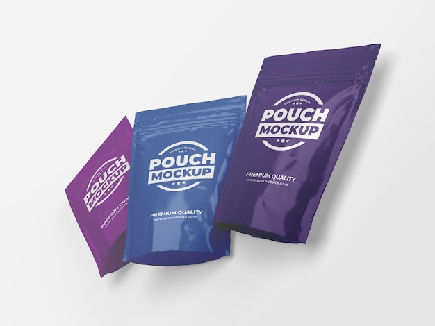 Food Pouch Packaging Mockup