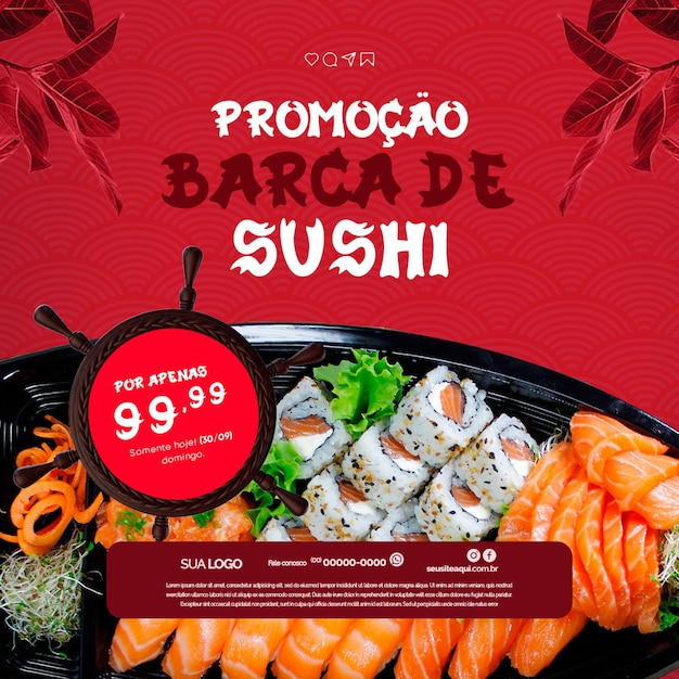 Food social media promotion and Instagram banner post design