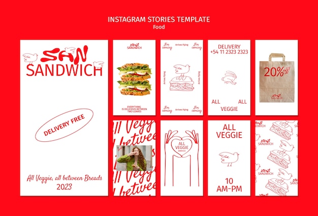 PSD food template design