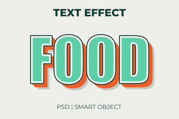 Food text style effect