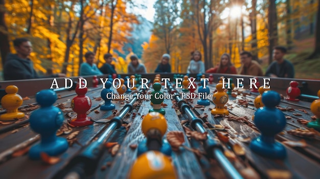 Foosball Table in the Forest