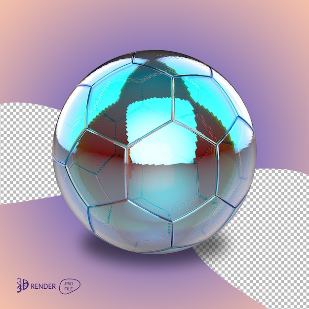 Football 3D Render isolated Isolated