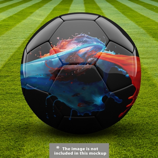 Football ball mock up design