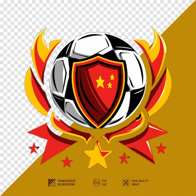 PSD football club logo without background hd quality