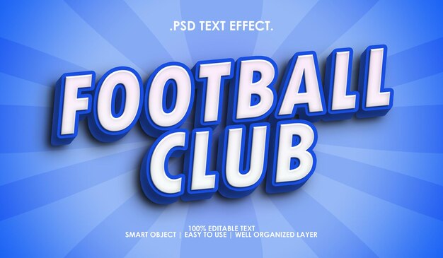 Football club text style effect