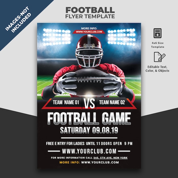 PSD football flyer