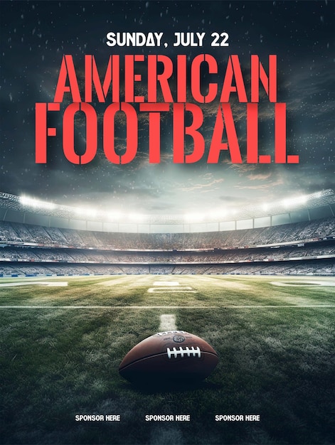 A football game is shown with a football on the cover