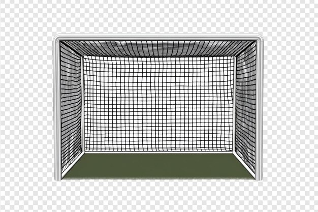 PSD football goal post isolated on a transparent background