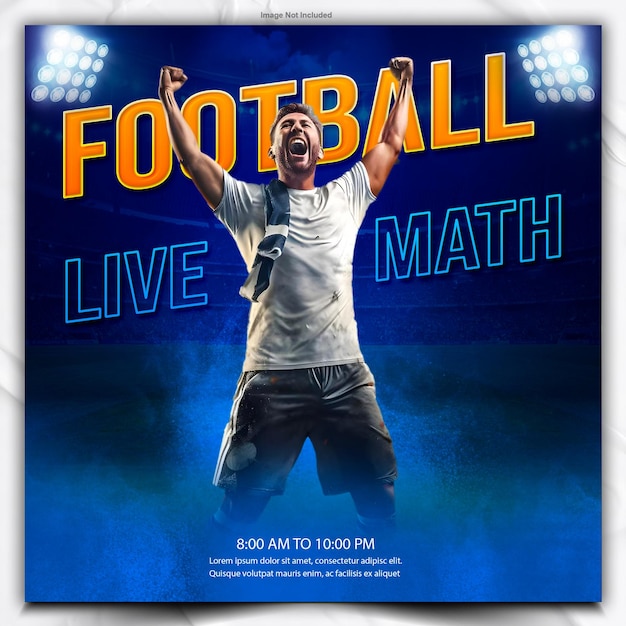 Football match poster design