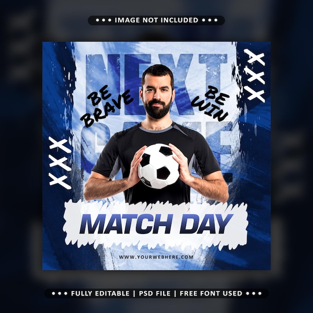 Football Player Social Media Web Template