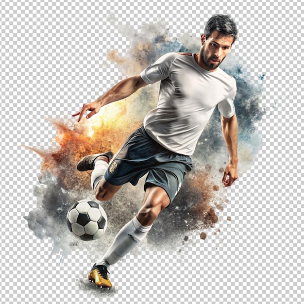 Football player with artistic style