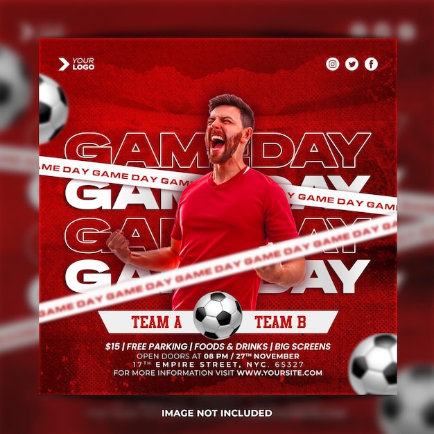 Football or Soccer Flyer Template