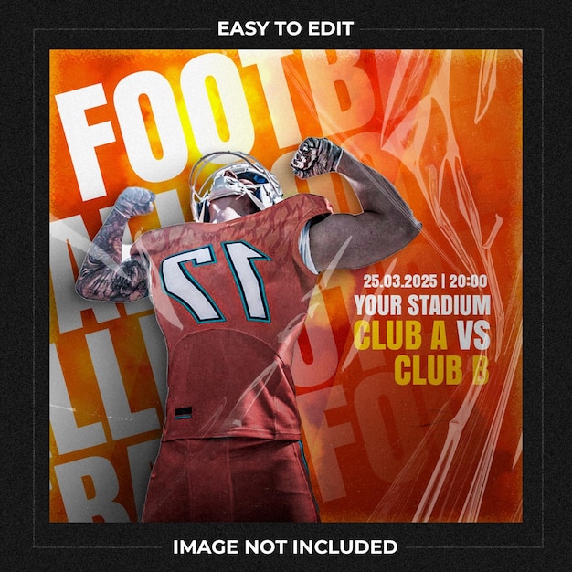 Football social media template